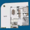 Квартиры 2+1 в жилом комплексе KEYWEST TOWERS, Гюзельюрт