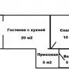 Квартира 45 кв. метров в городе Будва, Черногория