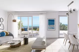 Двухкомнатная квартира 46 кв. метров в Ницце, Франция