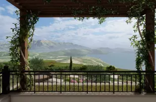 Новая квартира с тремя спальнями на Луштице