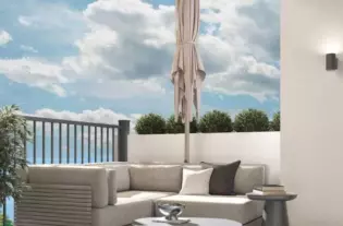 Квартира с двумя спальнями на Луштице