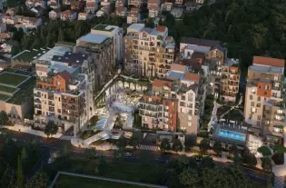 Квартира с двумя спальнями в Тивате