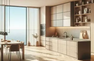 Квартира с двумя спальнями в Тивате