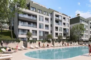 Квартира с одной спальней в Тивате