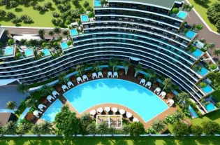 Современные апартаменты в жилом комплексе в Анталии (005489)