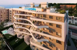 Апартаменты с видом на море в районе Пунта Прима - TG4895