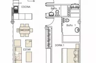 Апартаменты в жилом комплексе для пожилых людей в Alfaz del Pi - GOE5332