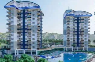 Квартиры в строящемся жилом комплексе в районе Авсаллар (004254)