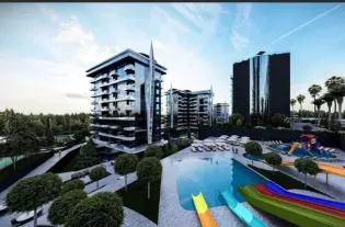 Квартира 1+1 в новом проекте премиум-класса в Авсалларе (39700)