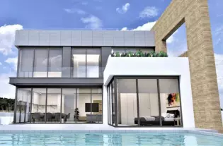 Эксклюзивная комфортабельная вилла в современном стиле с бассейном в Ориуэла Коста - CC4715