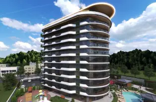 Уютная квартира от инвестора в жилом комплексе в Газипаше (23600)