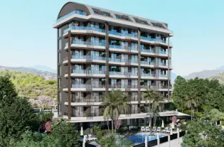 Квартиры в строящемся жилом комплексе с уникальным местоположением в районе Демирташ (028459)