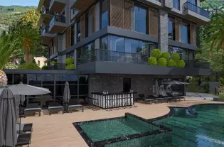 Апартаменты у пляжа Клеопатры в центре Алании (005455)