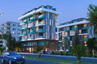 Квартира 1+1 в центре Алании, вблизи пляжа Клеопатра (12700)