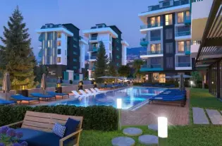 Просторная квартира 2+1 от инвестора в новом жилом комплексе в центре Алании, пляж Клеопатра (14600)