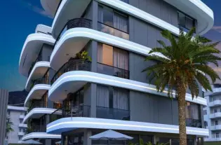 Отличные квартиры в Оба, Аланья, недалеко от пляжа (001110)