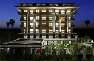 Апартаменты в 300 метрах от пляжа в районе Оба (004436)