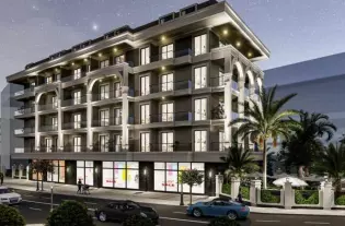 Современные квартиры в строящемся жилом комплексе в районе Гюллер Пинари (015161)