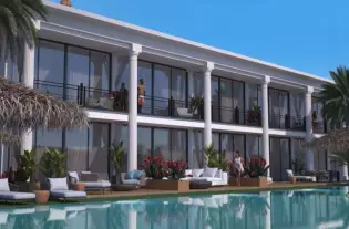 Комплекс апартаментов в живописном районе Татлысу на первой береговой линии (011194)