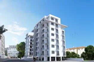 Апартаменты в жилом комплексе в непосредственной близости от лазурного моря в районе Караогланоглу, Кирения (007498)