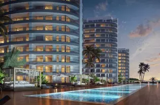 Апартаменты у моря в Гюзельюрт (001272)