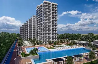 Масштабный комплекс прямо на берегу моря в районе Гюзельюрт (036157)