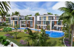 Жилой комплекс с апартаментами и виллами на Северном Кипре в районе Эсентепе (003304)