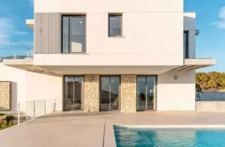 Новая вилла с видом на море и горы в городе Финестрат - IKL5072