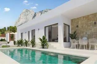 Новая вилла в уникальном месте в городе Бенидорм - LP4730