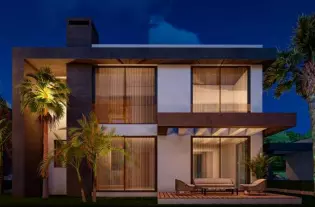 Современный комплекс просторных вилл в районе Енибогазичи (001316)