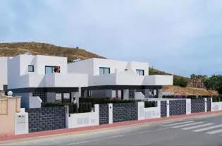 Новый смежный дом в пригороде Аликанте в городе Бусот - TG4777