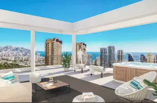 Роскошный пентхаус в с видом на море в городе Бенидорм - TG5106