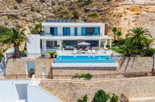 Шикарная вилла с видом на горы и море в городе Финестрат - TAP5033