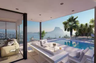 Шикарная вилла с видом на горы и море в Кальпе - GTP4947