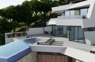 Современная вилла на берегу моря в городе Кальпе - GT5169