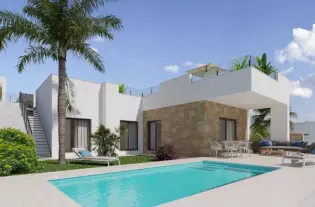 Вилла в один этаж с солярием на крыше в городе Полоп - SDB6840