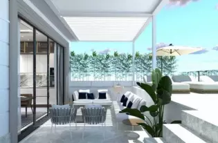 Новая квартира с двумя спальнями в Будве