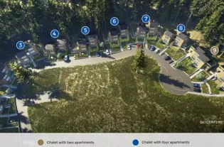 Новая квартира с одной спальней в Колашине