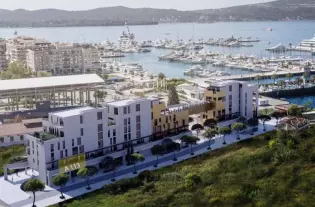 Квартира с одной спальней в Тивате