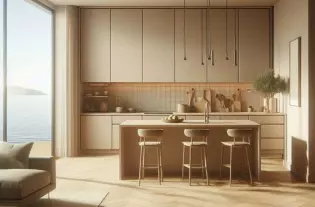 Квартира с двумя спальнями в Тивате