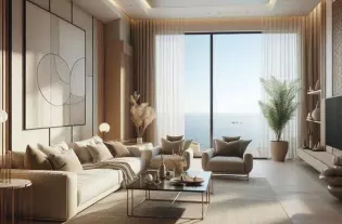 Квартира с одной спальней в Тивате