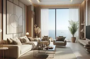 Квартира с двумя спальнями в Тивате