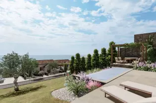 Новый таунхаус с тремя спальнями на Луштице