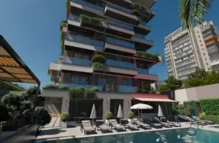 Новый жилой комплекс роскошных квартир в центре Алании (001463)