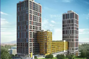 Жилой комплекс в районе Кадыкёй-Фикиртепе на анатолийской стороне Стамбула (087345)