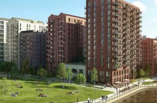 Квартира от застройщика в центре Восточного Лондона, на набережной реки Ли (006283)