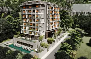 Апартаменты на продажу в новом закрытом комплексе в Авсаллар (01143)