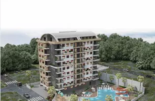 Резиденция вблизи пляжа Инжекум от застройщика, Авсаллар (001119)