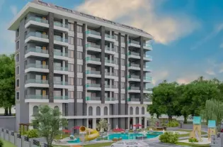 Уютные квартиры на начальном этапе строительства в районе Авсаллар (01814)