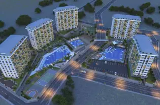 Просторная квартира 2+1 от инвестора в живописном районе Авсаллар (19400)